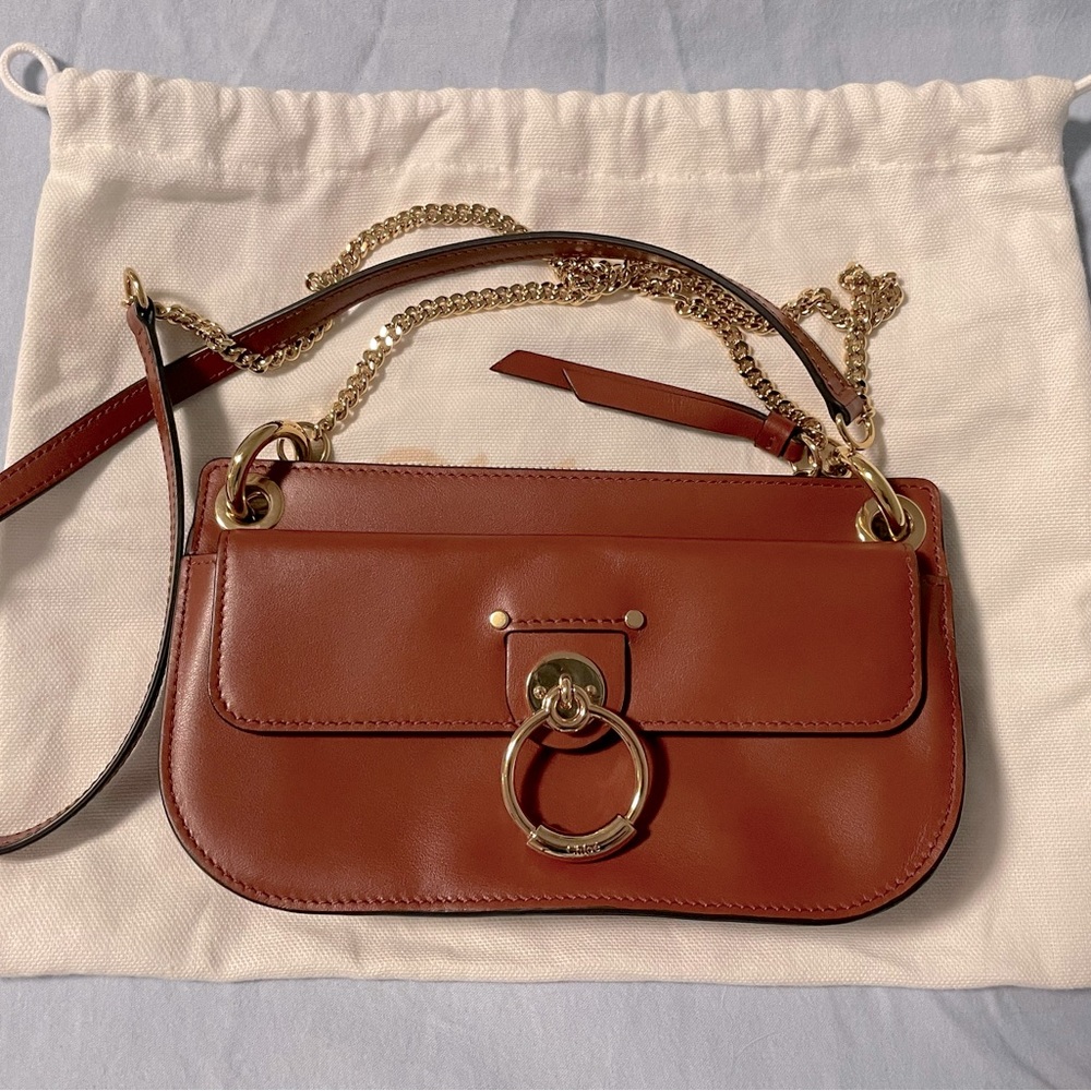 Chloe Tess Crossbody Bag Brown